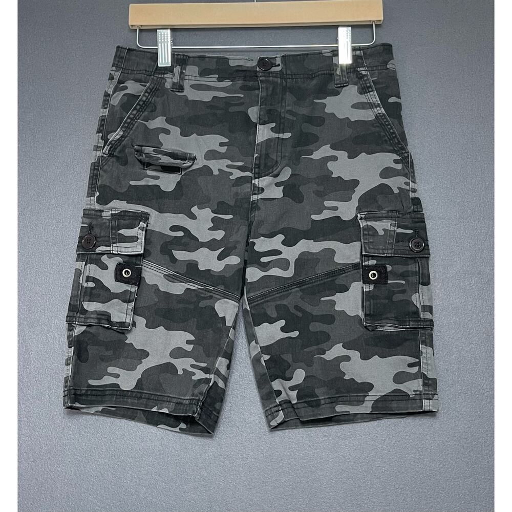Public Supply Co. Camo Cargo Shorts sz 16 boys military utility streetwear urban